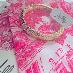 Lilly Pulitzer Gold Bracelet with Crystal Accents